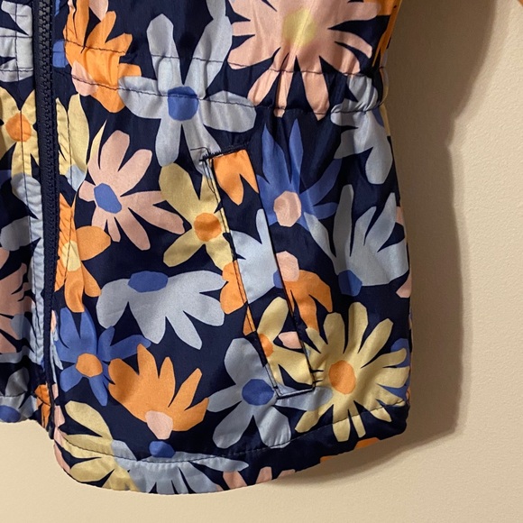 Carters size 5 Floral Kids Spring rain Jacket lined - Picture 3 of 5
